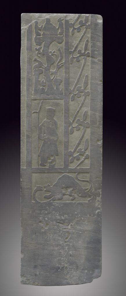 图片[1]-Portrait stone of halberd-holding officials-China Archive